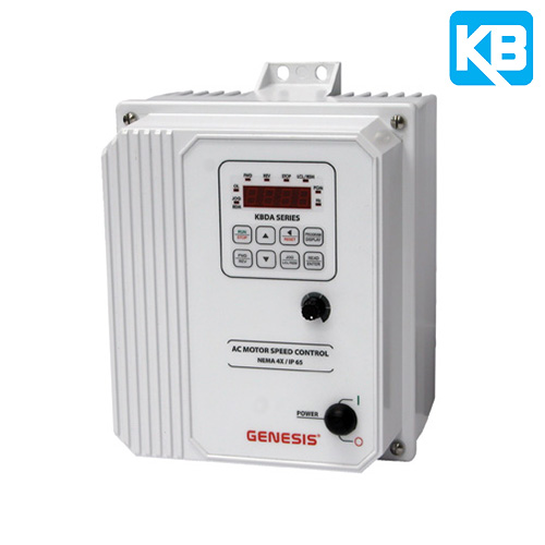 (KBDA-27D) Digital AC Drive 1.5HP-2HP 5.5A-6.7A 115/208-230V 1PH Input 208-230V 3PH Output NEMA 4X Enclosure - White